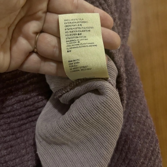 Free People We The Free Top Purple Coraline OversizedV-neck Boho Pullover M Cozy - Picture 5 of 6